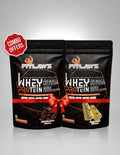 FITLAWZ - Combo Pack | Whey Protein - 1 kg + 1 kg | Malai Kulfi + Milk Chocolate