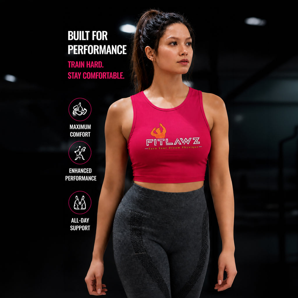 FITLAWZ - Sports Bra For Women | Soft & Stretchable Fabric | Active Gym Wear